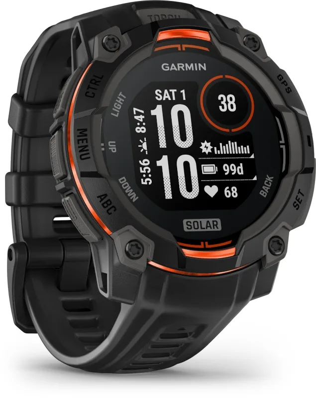 Смарт-часы Garmin Instinct 3 Solar 45 мм черный (02934-00)