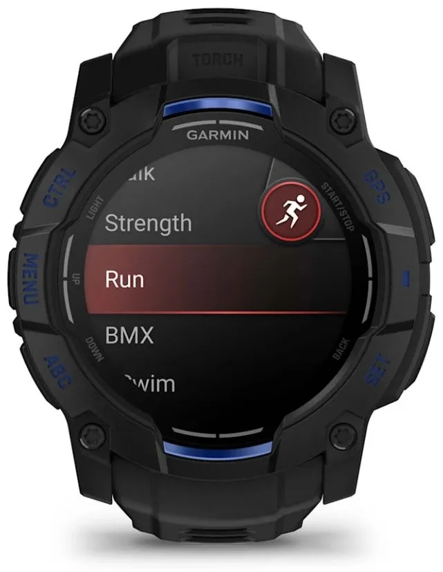 Смарт-часы Garmin Instinct 3 50 мм черный-синий (03020-03)