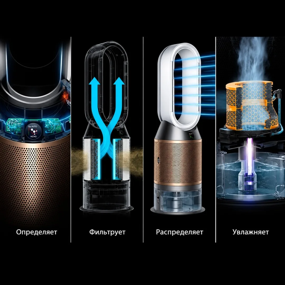 Увлажнитель - очиститель воздуха Dyson Humidify+Cool PH2 De-NOx PH05