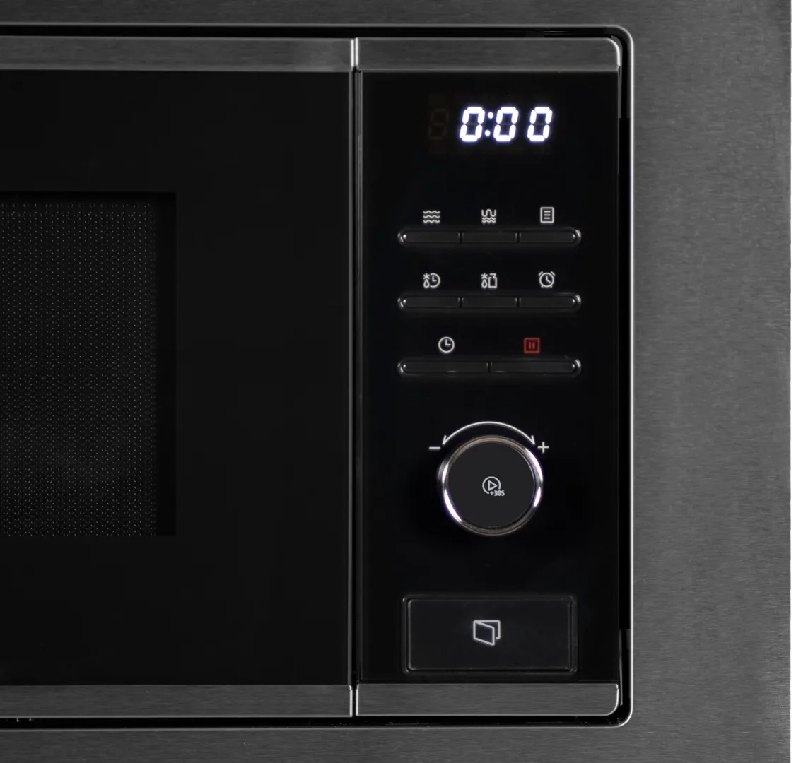 Микроволновая печь Midea MMWB204BB-SS стальной, черный