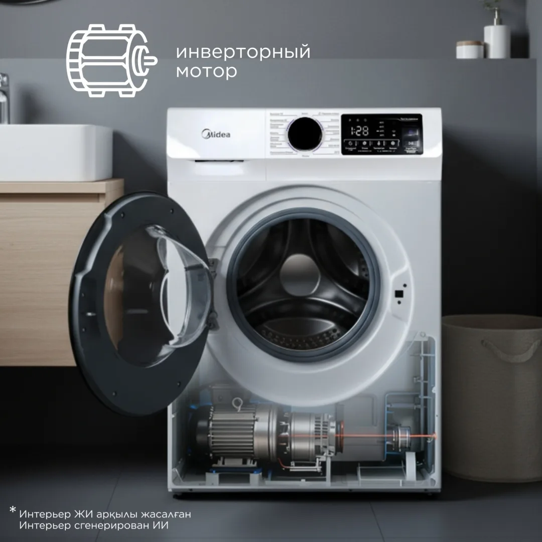Стиральная машина Midea MFN11W105B/W-KZ