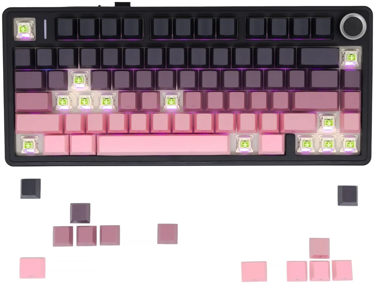 Клавиатура AULA F75 Blank Розовый (3164)