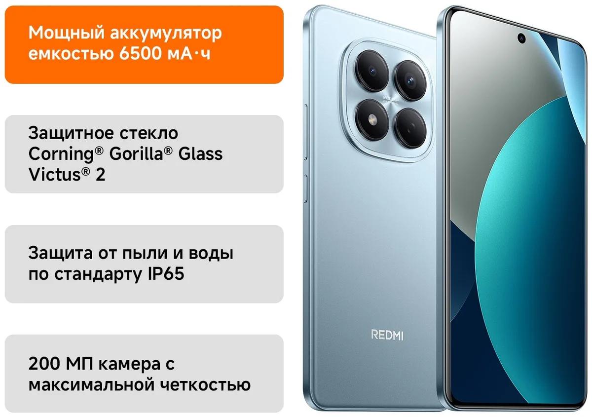 Смартфон Redmi Note 15 Pro 8/256GB Glacier Blue