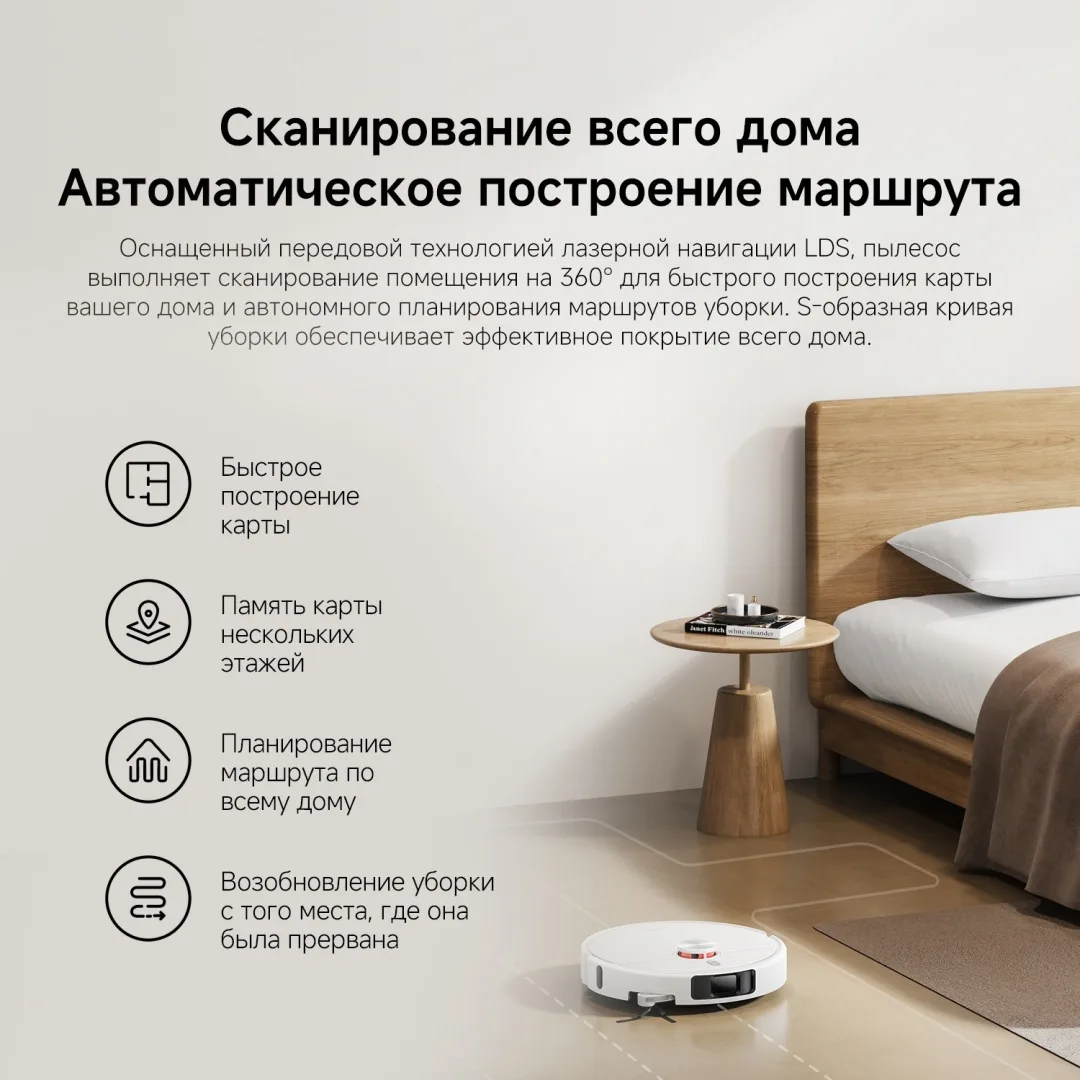 Робот-пылесос Xiaomi H50 Pro Белый