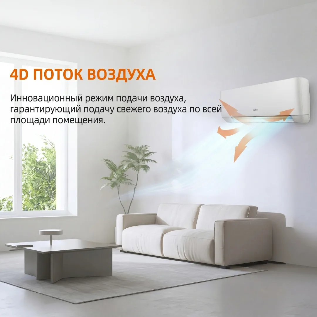Кондиционер сплит-система AUFIT Inverter ASW-H09A4/FHR3DI (в комплекте с медными трубами) Белый