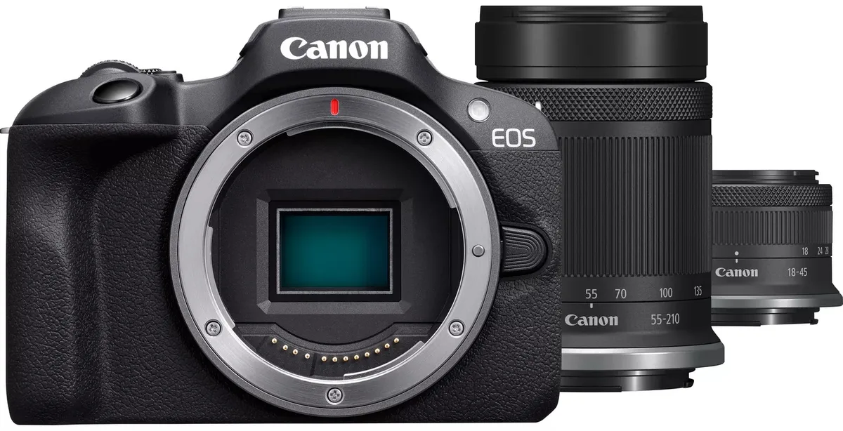 Фотокамера Canon EOS R100 + RF-S 18-45 mm + RF-S 55-210 mm