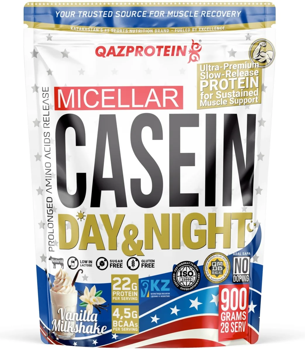 Протеин Qazprotein Micellar Casein 900г Ваниль (5055)
