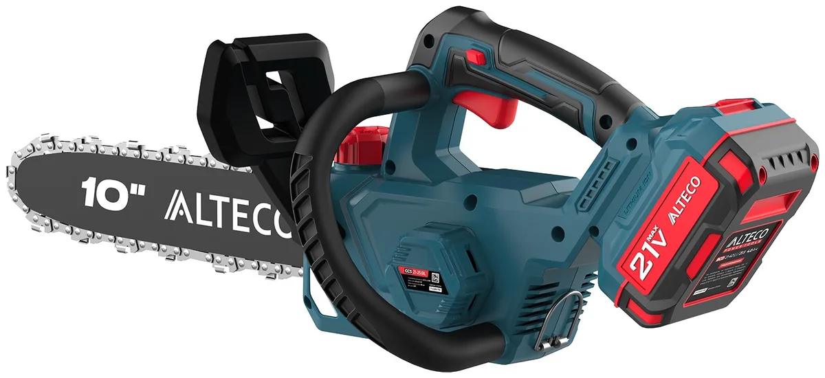 Бесщеточная аккумуляторная цепная пила ALTECO CCS 21-25 BL Solo