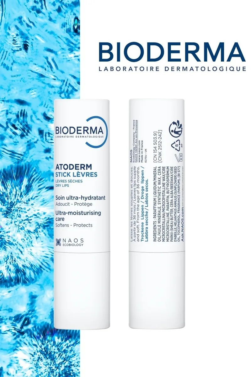 Стик для губ Bioderma Atoderm 4гр (4957)