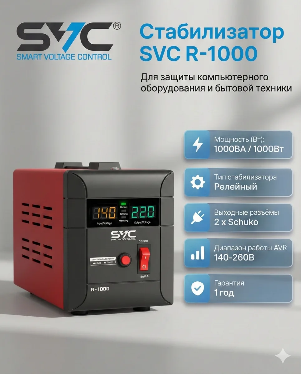 Стабилизатор SVC R-1000