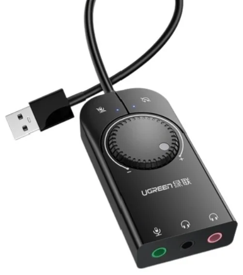 Звуковая карта UGREEN CM129 40964 Черный