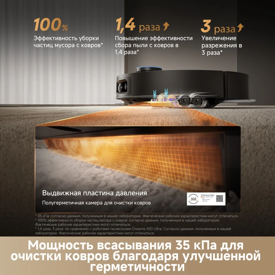 Робот-пылесос Dreame X60 Master Черный