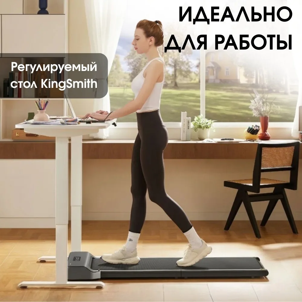 Беговая дорожка KINGSMITH WalkingPad Z1 с поручнем - Черная