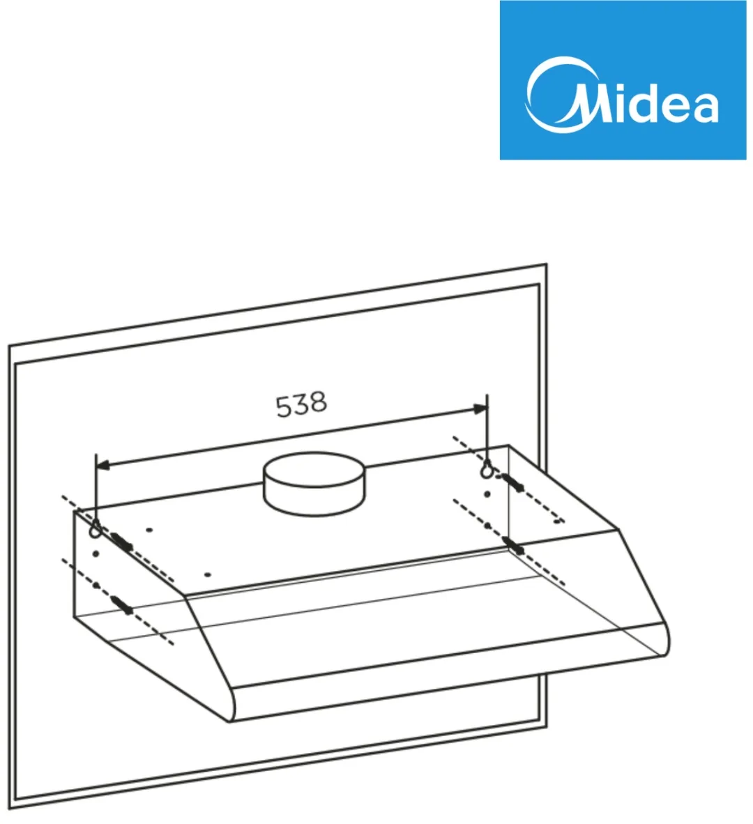 Вытяжка Midea MH60F16 X Стальной