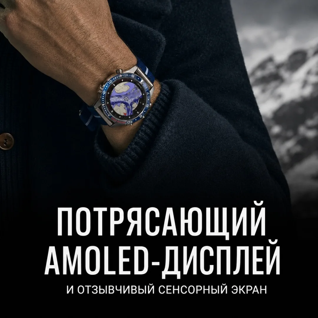 Смарт-часы Garmin MARQ Captain Gen 2 серебристый-синий-синий (02648-11)
