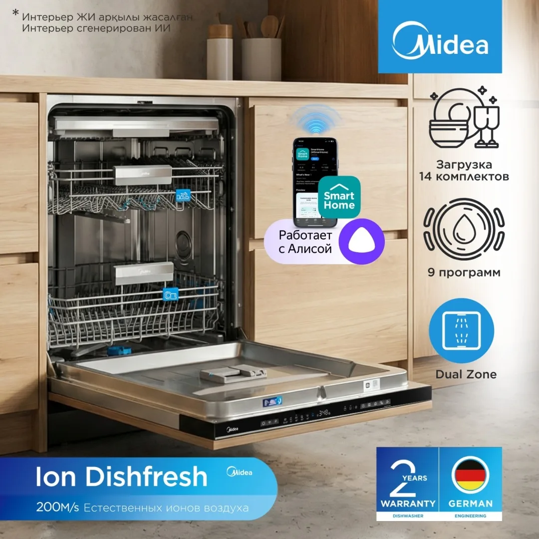 Встраиваемая посуд.машина Midea MID60S350i-C