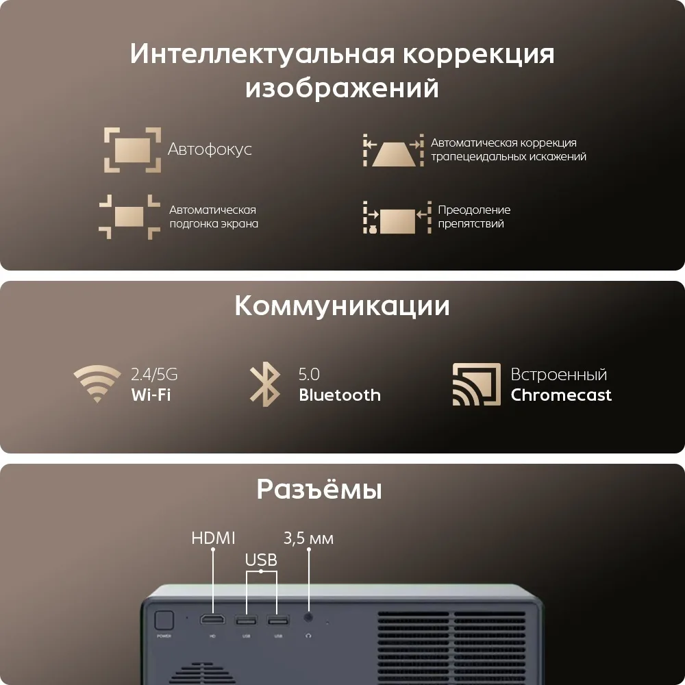 Проектор Wanbo X5 Pro Темно-Синий
