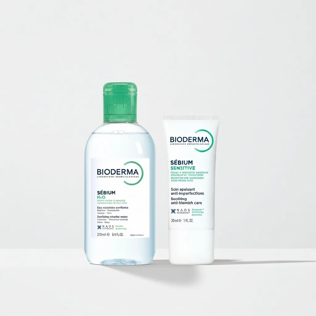 Набор Bioderma Sebium Сыворотка 30мл + Sebium H2O 250мл в подарок