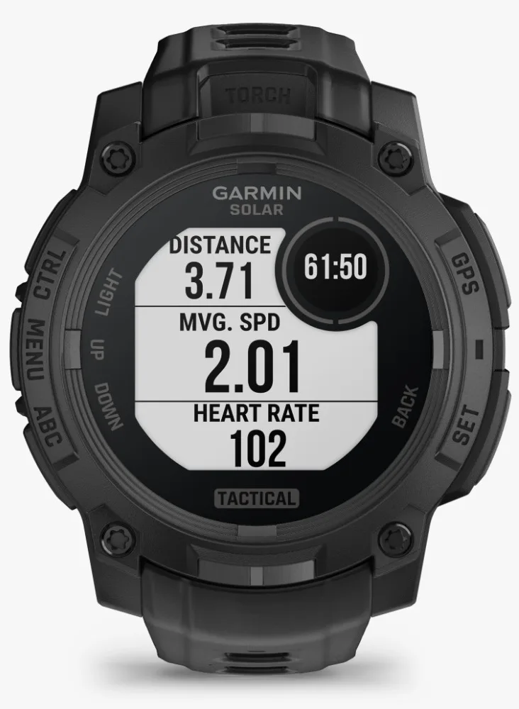 Смарт-часы Garmin Instinct 3 Solar Tactical 45 мм черный (02934-50)