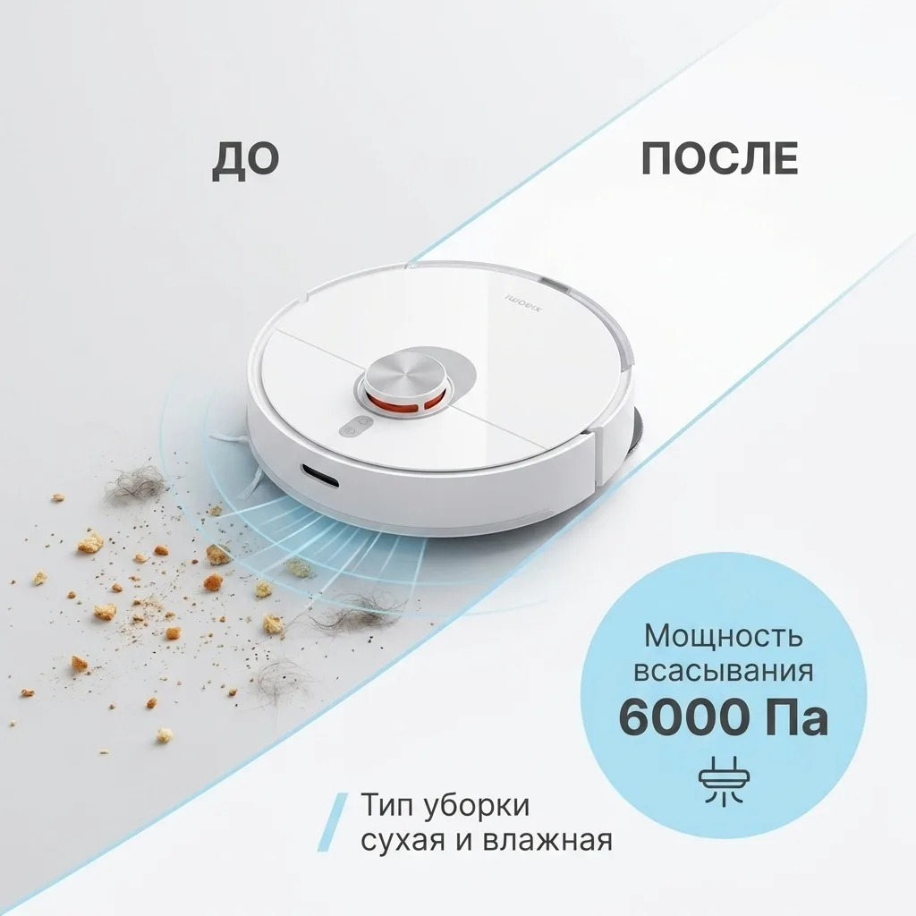 Робот-пылесос Xiaomi S20+ Белый