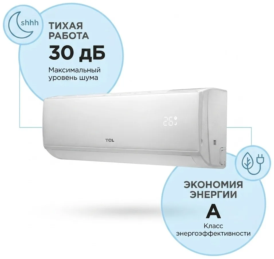 Кондиционер сплит-система TCL City On/Off TAC-CT07ONF/RIF (в комплекте с медными трубами) Белый
