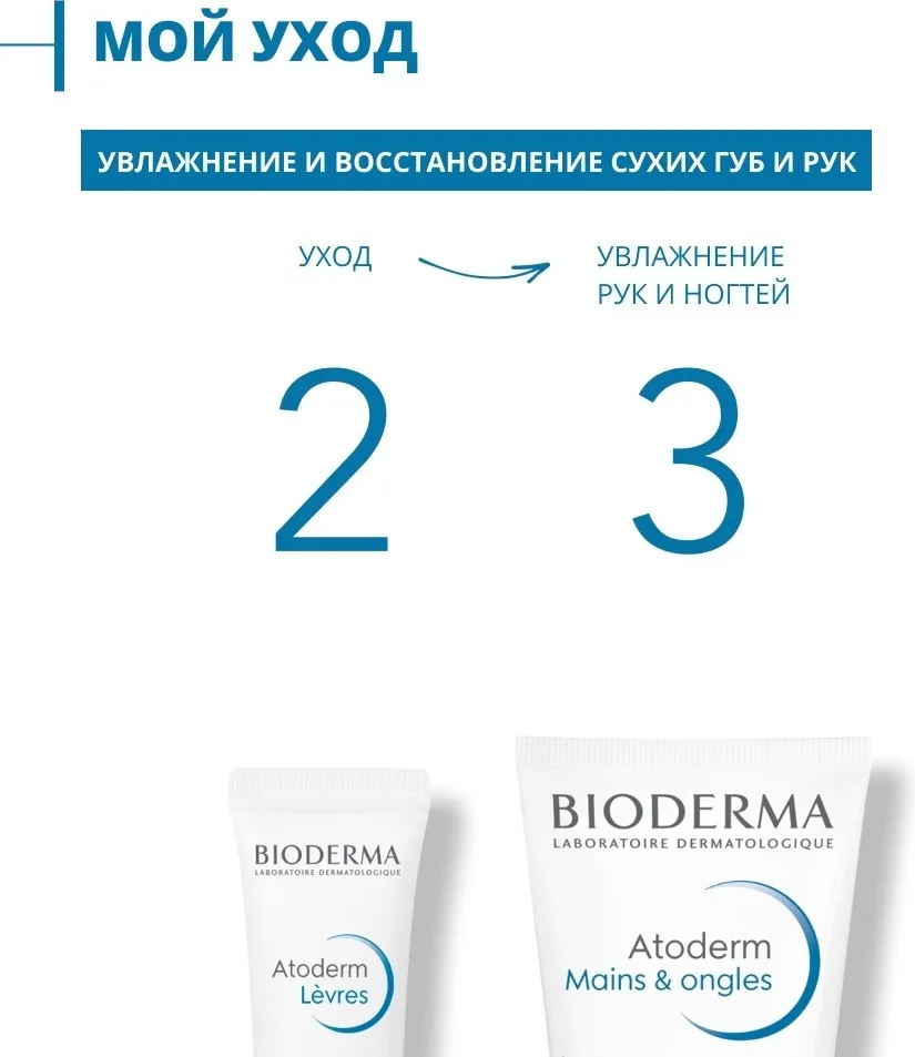 Крем для рук Bioderma Atoderm mains & ongles 50 мл (4193)