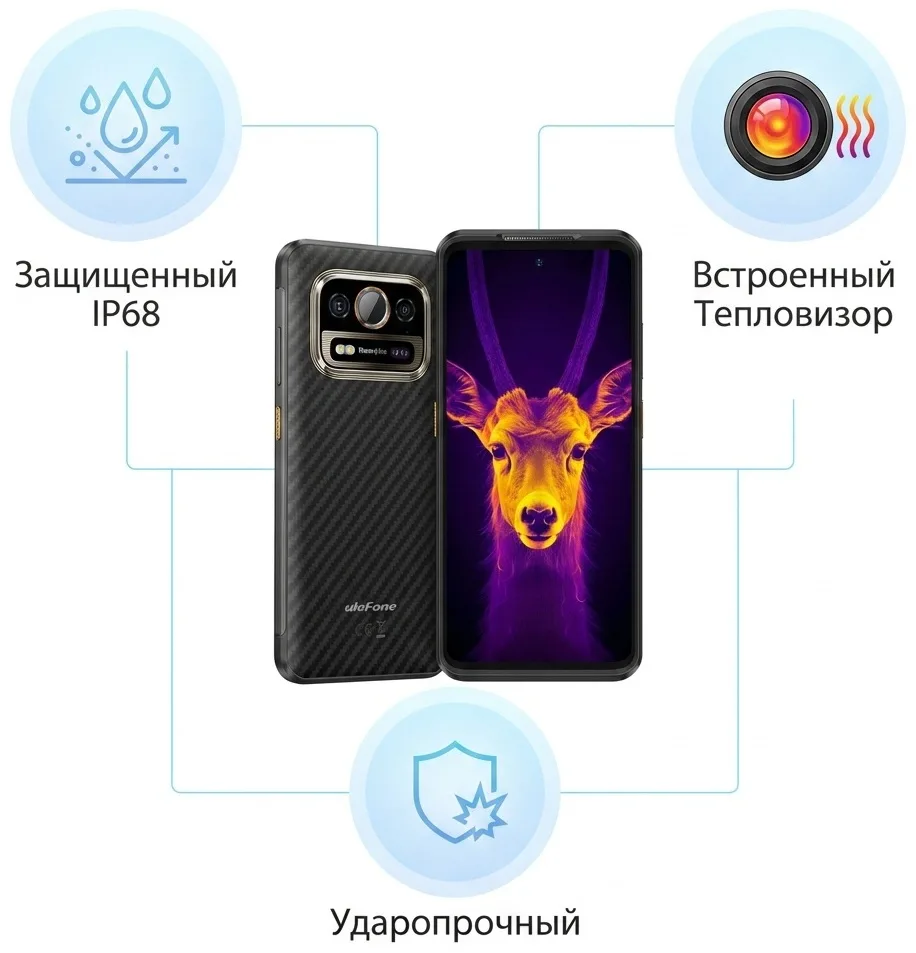 Смартфон Ulefone Armor 25T PRO 6 ГБ/256 ГБ черный