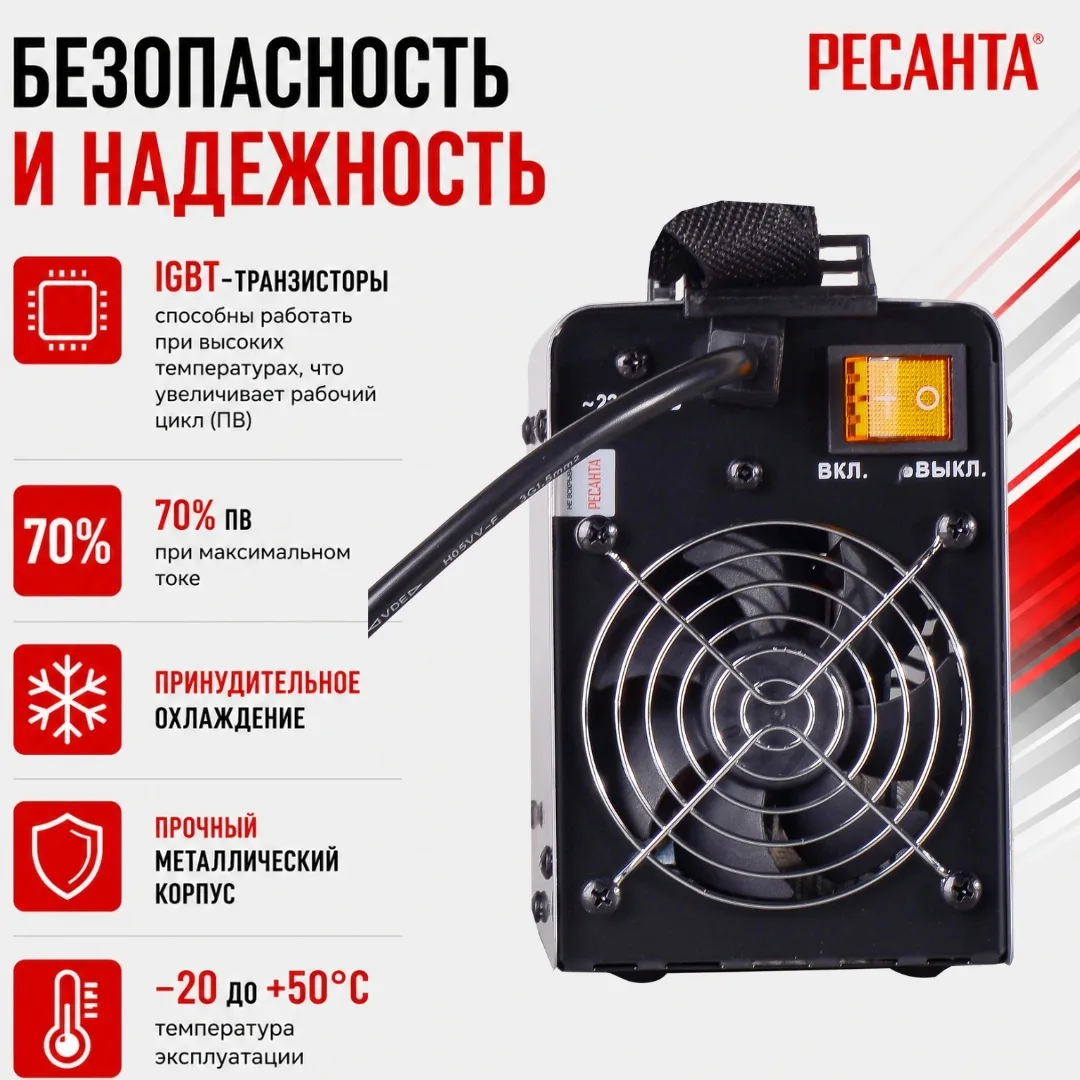 Сварочный аппарат инверторный Ресанта САИ160