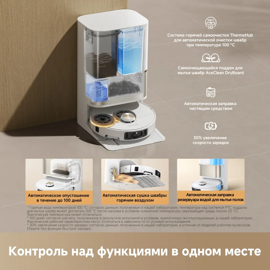 Робот-пылесос Dreame L50s Pro Ultra Белый