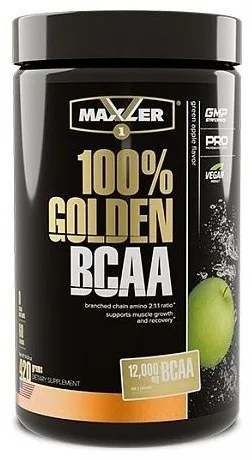 Аминокислота Maxler 100% Golden BCAA  Green Apple 420г (0784)
