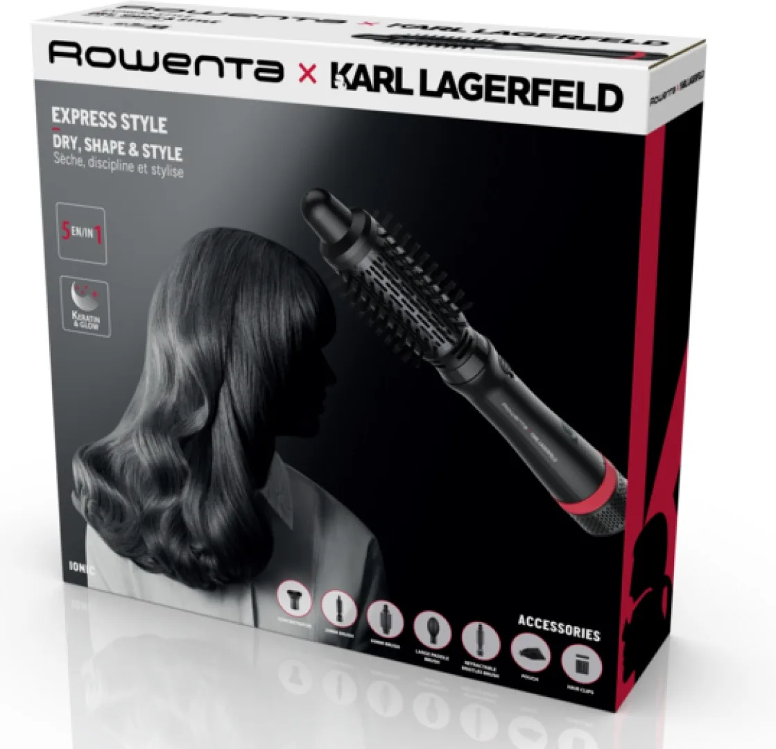 Фен-щетка Rowenta CF634LF0 Черный-красный