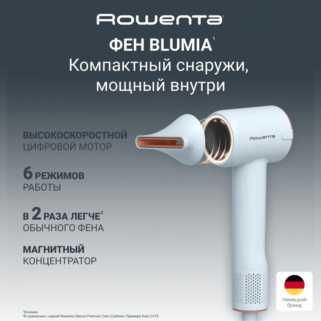 Фен Rowenta HY5N10E0 Голубой
