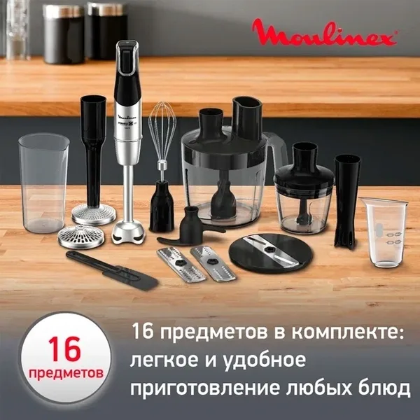 Блендер погружной Moulinex InfinyForce Pro DD95MD10 Черный