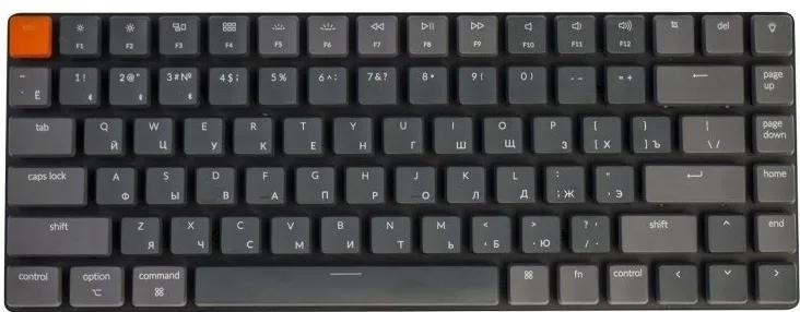 Клавиатура беспроводная Keychron K3 Keychron Gateron HotSwap Brown Switch серый (RU)
