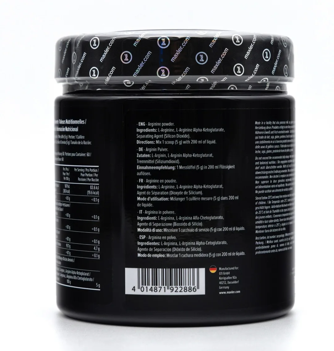 Аминокислота Maxler Arginine AAKG 300г (2886)