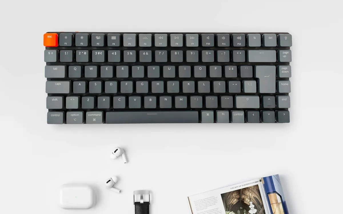 Клавиатура беспроводная Keychron K3 Keychron Gateron HotSwap Brown Switch серый (RU)