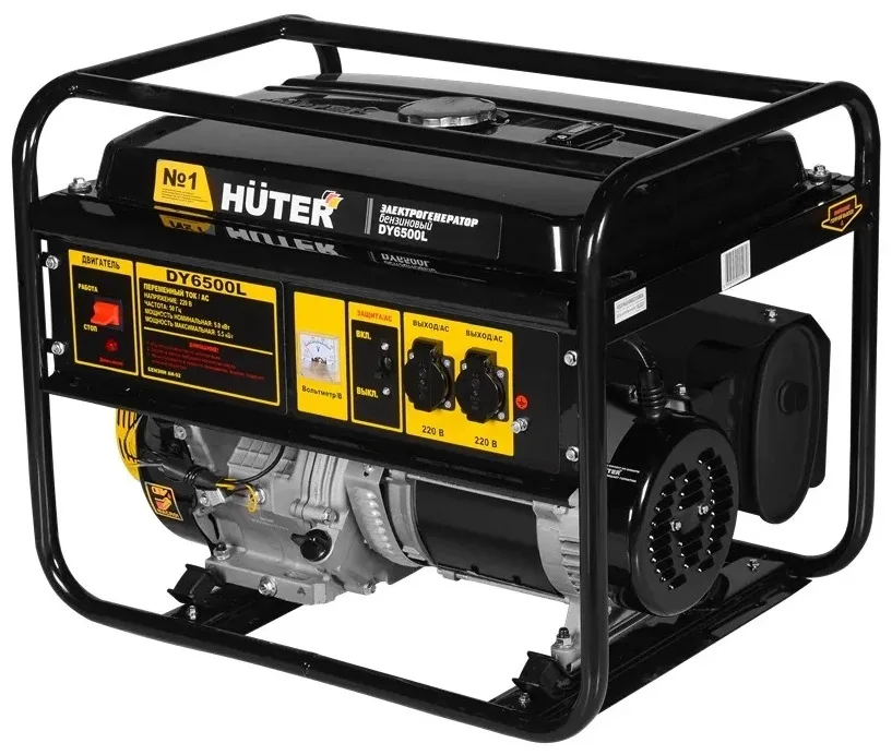 Электростанция бензиновая Huter, DY6500L, 5 кВт 1 (220 В)