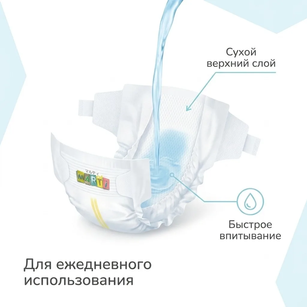 Подгузники MARTI S82 (4–8 кг)