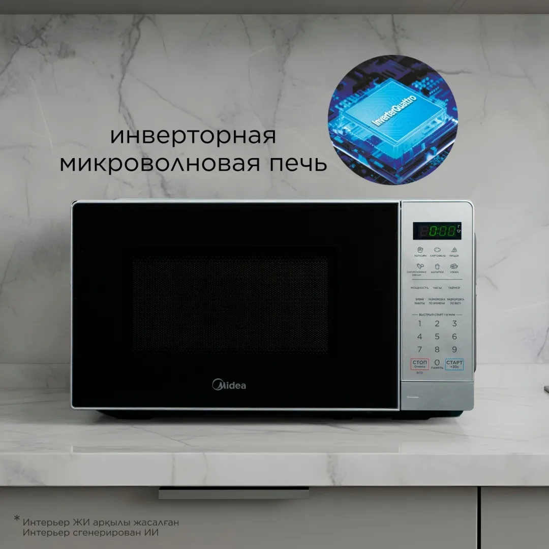 Микроволновая печь Midea EM7P012MZ(S) Серебристый