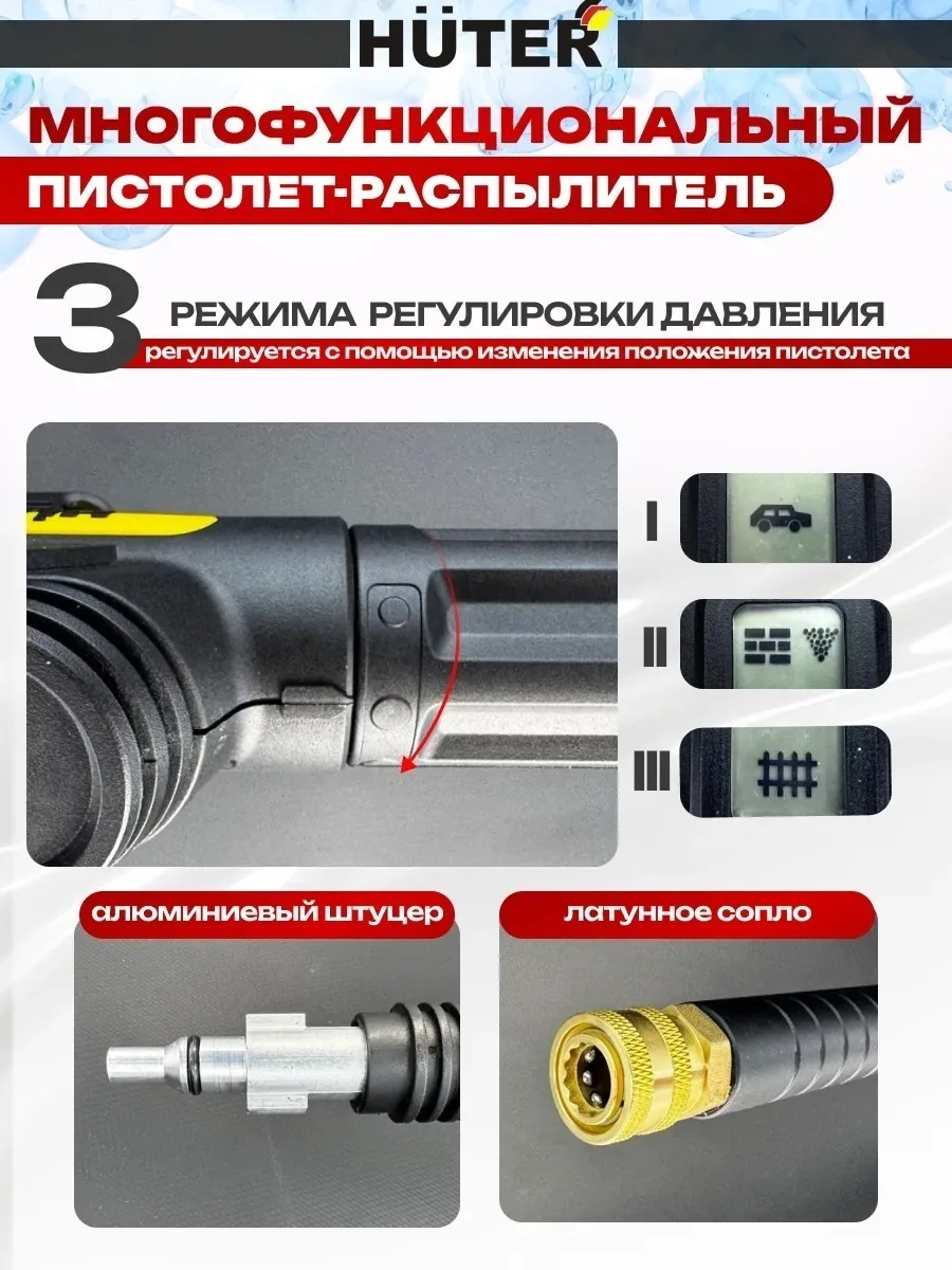 Мойка высокого давления Huter W240i K7 SMART PROFESSIONAL