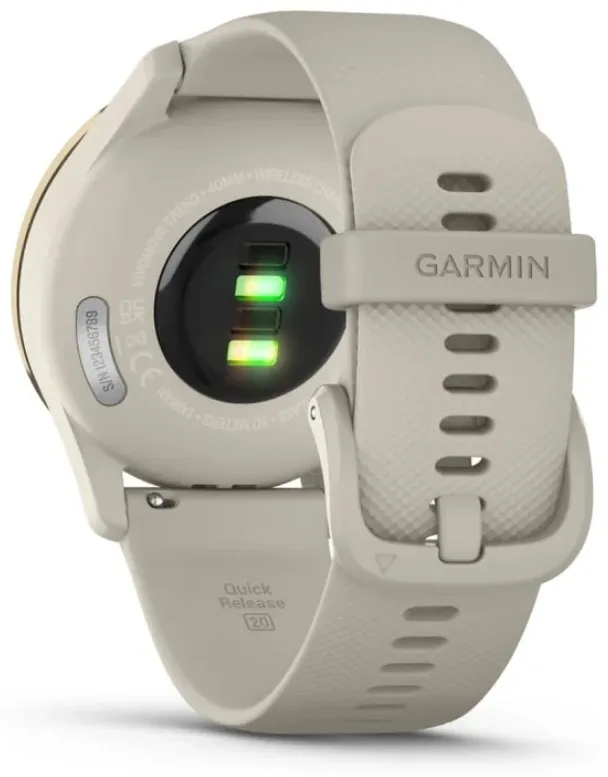 Смарт-часы Garmin Vivomove Trend 40 мм золотистый-бежевый-бежевый (02665-02)