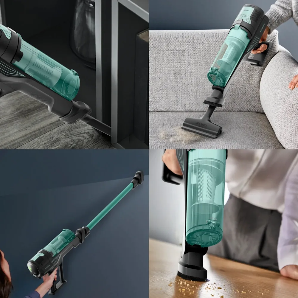 Беспроводной ручной пылесос Tefal TY1831E0 Черный-Бирюзовый