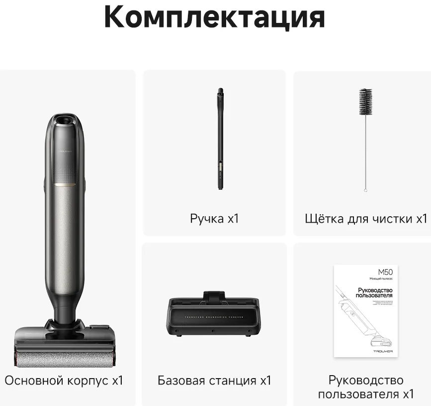 Беспроводной ручной пылесос Trouver M50 Черный