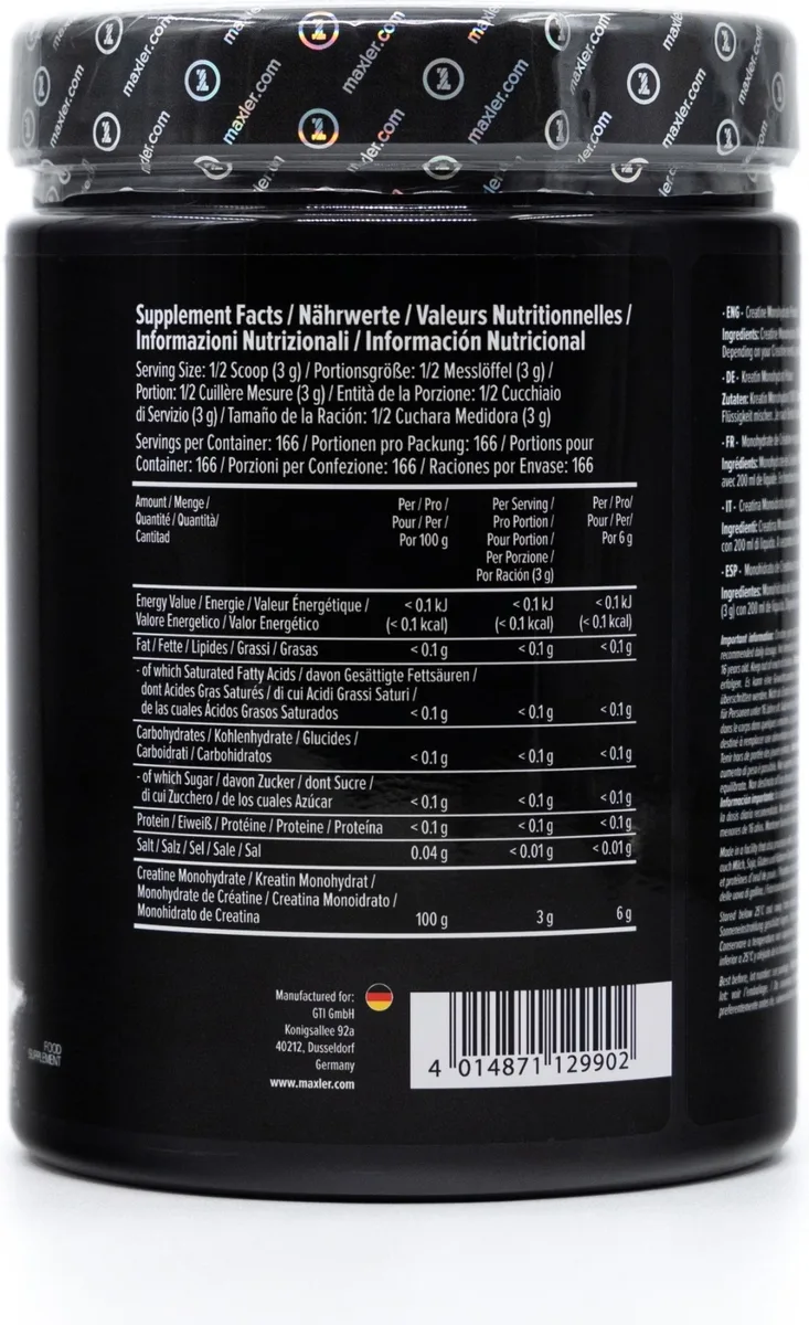 Креатин Maxler Creatine 100% Monohydrate 500г (9902)