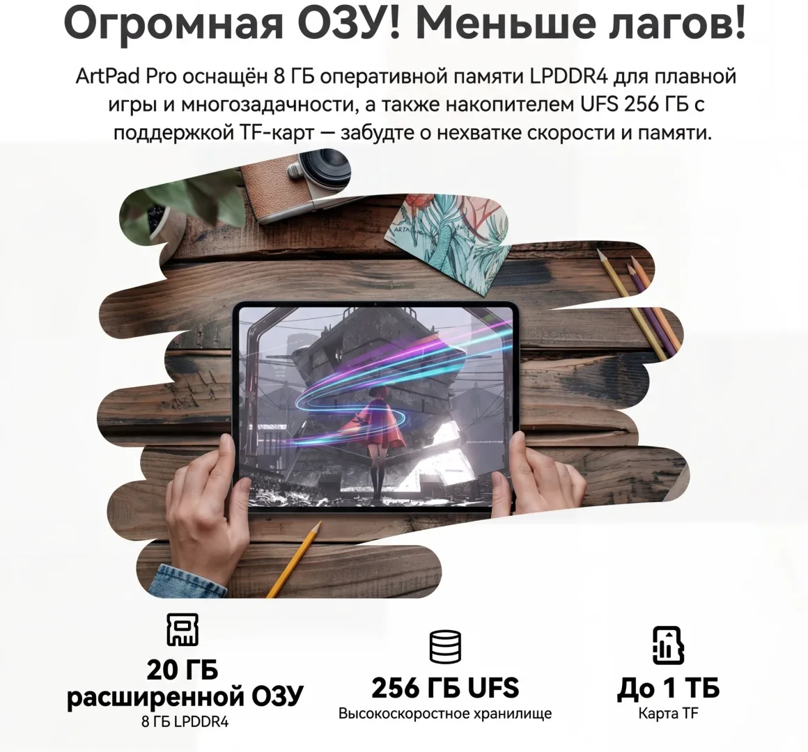 Планшет Teclast Artpad Pro 12.7" 8/256GB Серый