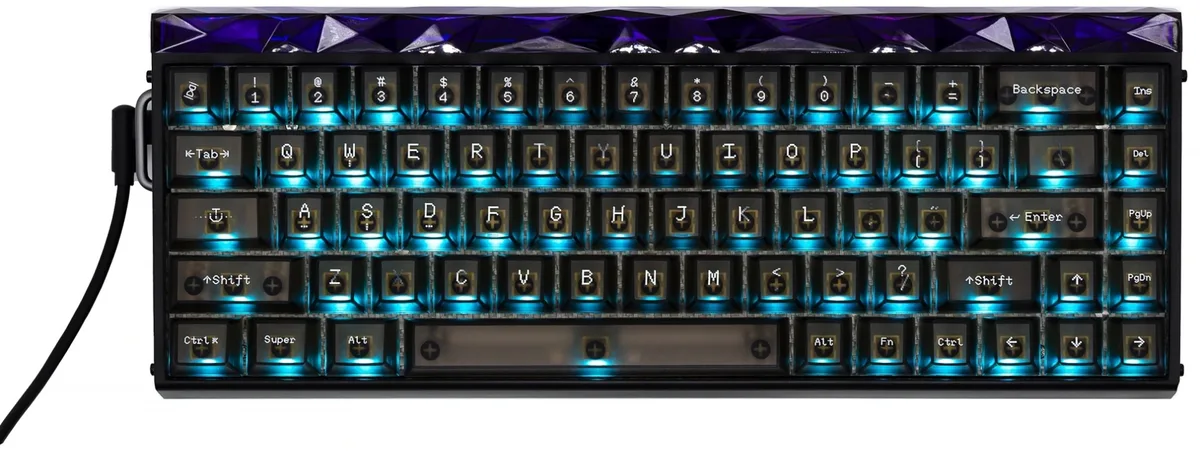 Клавиатура AULA HERO 68 HE Frosted Черный (4401)