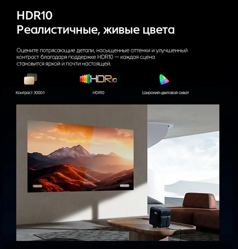 Проектор Wanbo Mozart 1 Pro 2025 Черный