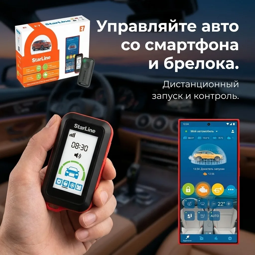 Автосигнализация StarLine E7 LTE-GPS
