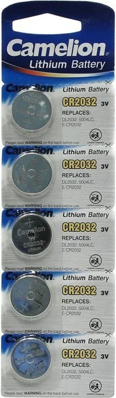Батарейка CAMELION Lithium Battery CR2032-BP5 5 шт. в блистере