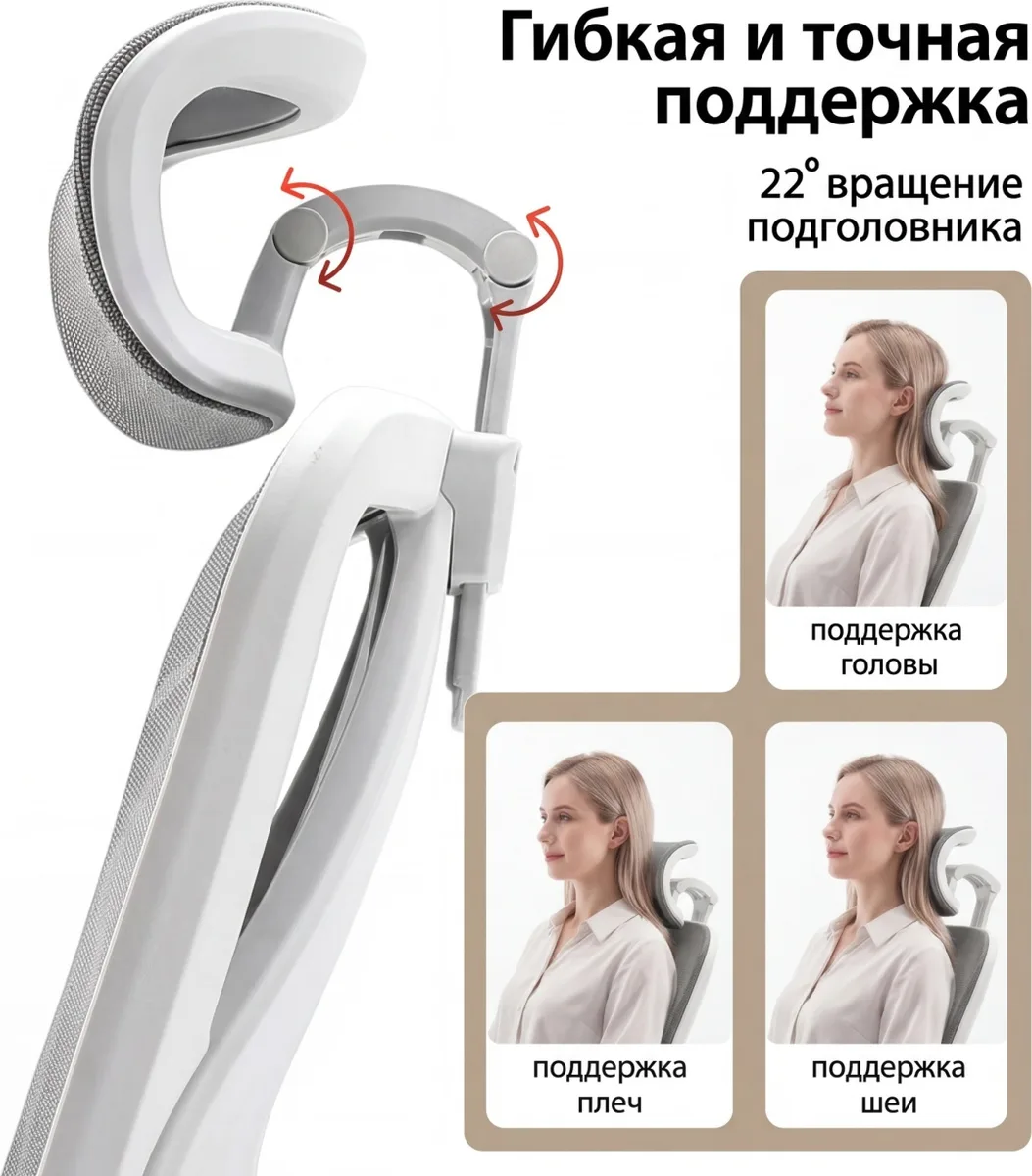 Компьютерное кресло SIHOO M57B-N105 Серый
